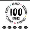 100 days svg ,100 Days Shirt svg