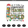 Autism Teacher SVG  DXF PNG Cut Files, Special Education Teacher svg png