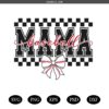 Coquette Baseball Mom SVG  PNGN Retro Mama Bow SVG T-shirt Design svg