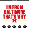 I'm from Baltimore That's Why SVG , Marry land Derik Queen SVG JPG