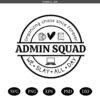 Admin Squad SVG PNG, Retro School Secretary Svg png