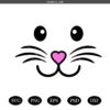 Bunny Face svg, Bunny Face Cut File svg