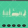 Camping Life PNG SVG,  Retro Camper Under Stars Design svg