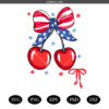 Cherry Coquette 4th July svg png,4th July America Cherry PNG SVG