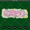 Floral Amen Christian easter svg png, sublimation, dtf transfer, retro amen png