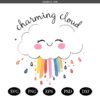 Happy Cloud png svg, Rainbow Drop png svg, Smiling Sky png SVG