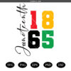 Juneteenth 1865 Svg png ,African American Svg png