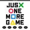 Just One More Game Svg Png, Neon Sign Svg, Game Player, Funny Gaming Png svg