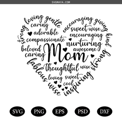 Mother svg, Mom heart svg, Mom svg, Shirt, Mama svg