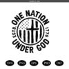One Nation Under God SVG PNG ,one nation under svg