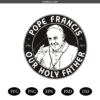 Pope Francis Pope Francis SVG PNG Religious Vector Images for plotter, cut file, shirt cricut, laser engraver
