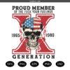 Proud Member of the Fack Your Feelings Generation X PNG SVG Retro