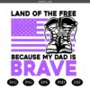 Purple Up For Military Kids Svg Military Child Svg