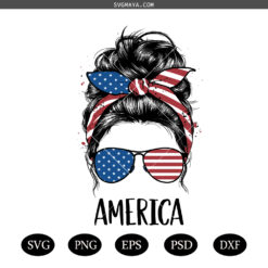 America Mom Life SVG PNG, Mom Life USA Flag SVG PNG, Coquette Bow SVG PNG