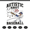 Autistic About Baseball SVG PNG, Baseball MAMA SVG PNG