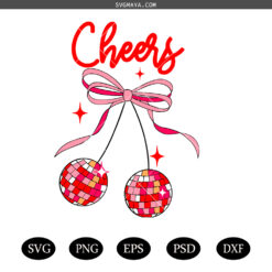Coquette bow Christmas SVG PNG, New Years SVG PNG, New Year Funny SVG