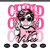 Cupid Vibes SVG, Valentines Cupid Vibes SVG PNG, Retro Cupid Vibes Funny SVG PNG