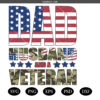 Dad Husband and a veteran SVG,,4th of july father SVG PNG, dad varsity
