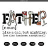 Dad tools SVG PNG, Father like a dad, but mightier SVG PNG