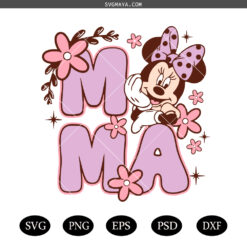 Disney Mommy SVG PNG, Minnie Mama SVG PNG, Cute Mama SVG PNG