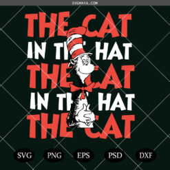 Dr. Seuss Day SVG PNG,, Teacher Life SVG, Cat In The Hat SVG