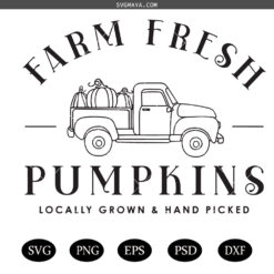 Farm Fresh Pumpkins SVG PNG, Pumpkin Svg, thanksgiving gift SVG