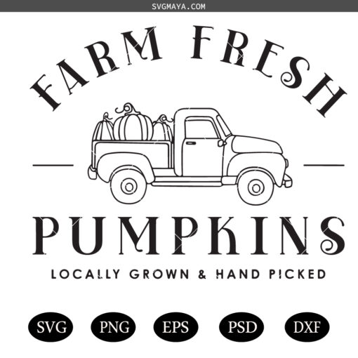 Farm Fresh Pumpkins SVG PNG, Pumpkin Svg, thanksgiving gift SVG