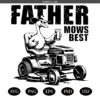 Father Mows Best SVG, Retro Lawnmower Dad SVG PNG, Funny Dad Jokes SVG PNG