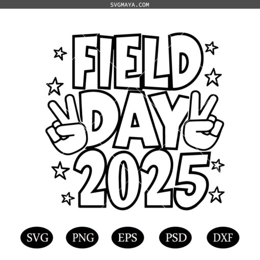 Field Day 2025 SVG PNG , Let the Games Begin SVG PNG