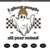 Ghost People All Year Round SVG PNG, Halloween Western PNG