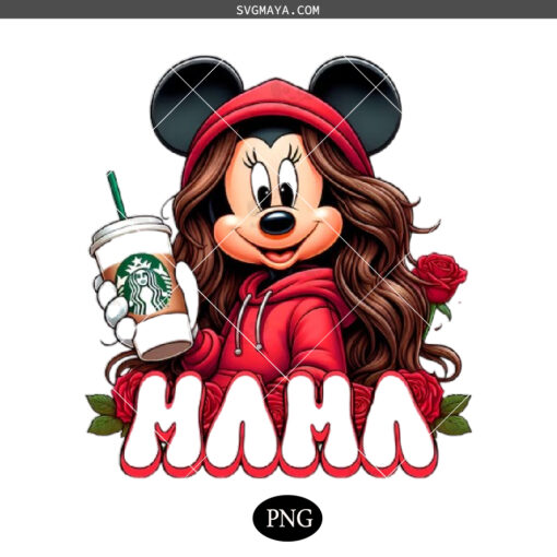 mickey star bucks  PNG, Flower Mama PNG, Mouse Sweatshirt PNG