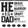 He Is Dad SVG PNG, Fathers Day Gift SVG PNG ,Christian Fathers Day SVG PNG