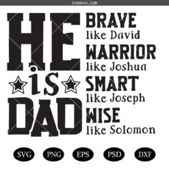 He Is Dad SVG PNG, Fathers Day Gift SVG PNG ,Christian Fathers Day SVG PNG