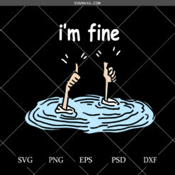 I'm Fine Thumbs Up SVG PNG, Two Thumbs Up SVG PNG
