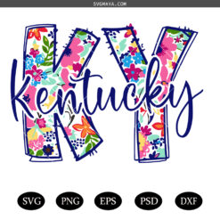 Kentucky shirt design PNG SVG, Trendy Kentucky PNG SVG, KY Spring Summer Floral SVG