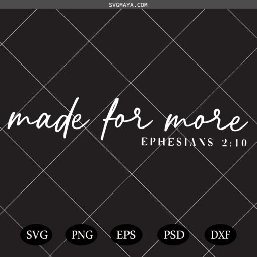 Made for More SVG PNG, Mindfulness Quote SVG PNG, Retro Made for More SVG