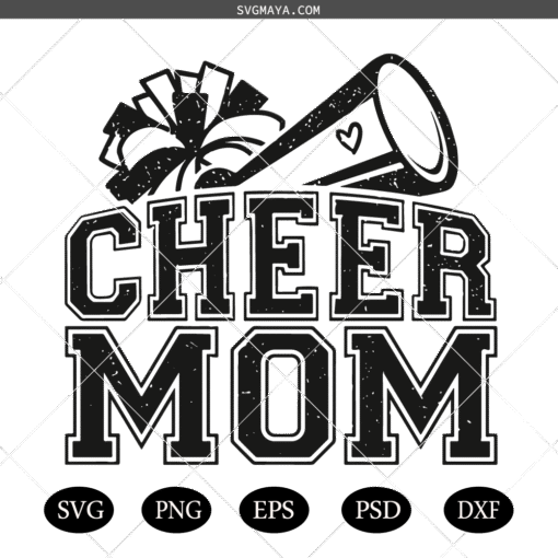 Cheer Mom SVG PNG, Cheerleader SVG PNG, Cheer life SVG