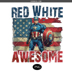 Red white awesome PNG, Super Hero PNG,  Boys 4th of july PNG