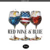 Red wine and blue PNG, Funny 4th of july PNG, America PNG