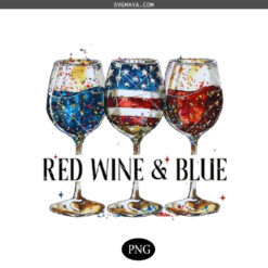 Red wine and blue PNG, Funny 4th of july PNG, America PNG