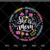 She Is Mom  Floral SVG PNG, Motherhood SVG PNG, Motherhood SVG PNG