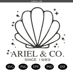 Shell Sea Vector Vector SVG PNG, Ariel and Co SVG