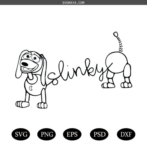 Slinky Dog SVG PNG, Customize Gift SVG PNG, Andy Woody Buzz Light-year SVG