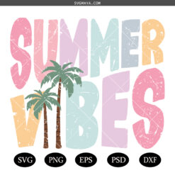 Summer Vibes SVG PNG, Retro Summer Vibes SVG PNG, Trendy Summer SVG