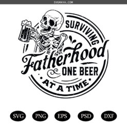Surviving fatherhood one beer at a time SVG PNG, Father's Day SVG PNG