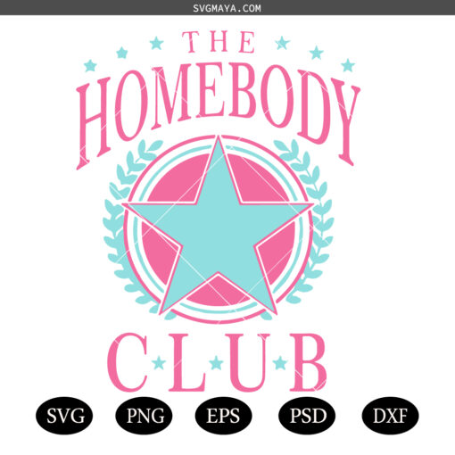 The homebody club SVG PNG, retro introvert SVG PNG, self love SVG PNG