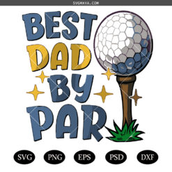 Best Dad By Par PNG SVG, Golf Dad SVG
