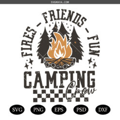 Camping Crew SVG PNG, Family Camping Trip Clipart PNG SVG , Group Camping Design SVG PNG