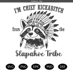 Chief Kickabitch SVG PNG, American Indian Chief SVG PNG, Chief Kickabitch SVG