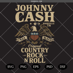 Johnny Cash Original Country Rock SVG PNG, Johnny Cash Roll SVG PNG, Memorial Day SVG
